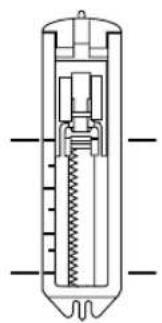 TOYOTA ECO15CJ - Alignez la ligne séparatrice du pied-de-biche pour boutonner la plus proche de vous sur la ligne guide et abaissez le pied-de-biche jusqu'à la ligne de départ de la couture sur le tissu. - 5