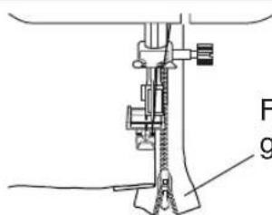 TOYOTA ECO15CJ - - Cousez le côté gauche de la fermeture à glissière - 4