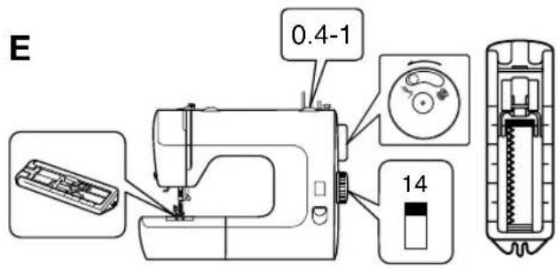 TOYOTA DECO226 - Faire des boutonnières - 2