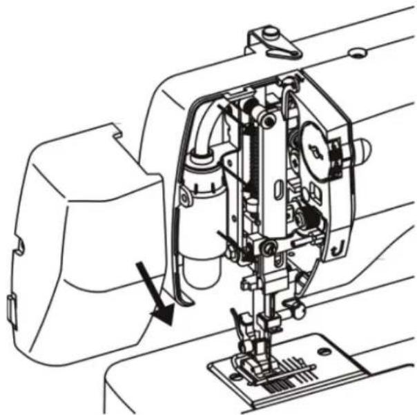 MEDION MD 17187 - Lubrification de la machine derrière le couvercle frontal - 1