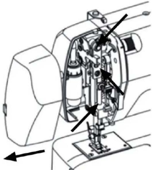 LIFETEC MD 13343 - Lubrifi cation de la partie située derrière le couvercle de la machine - 1