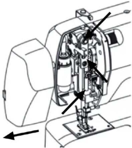 LIFETEC MD 13343 - Ölen des Maschine hinter der Frontklappe - 1