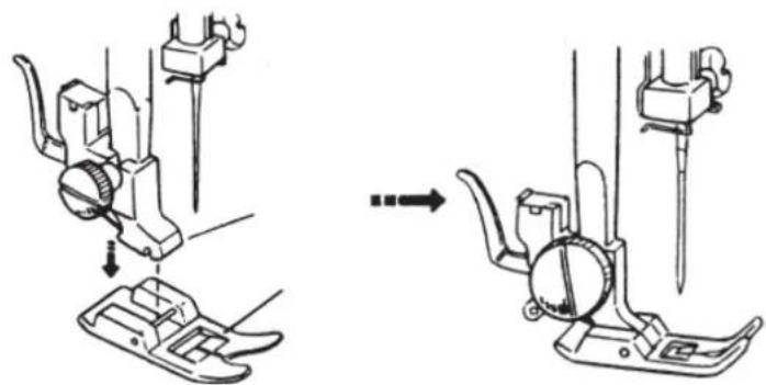 LIFETEC MD 13343 - Verwijderen en inzetten van de persvoet - 2