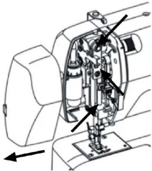 LIFETEC MD 13343 - Oliën van de machine achter de voorklep - 1