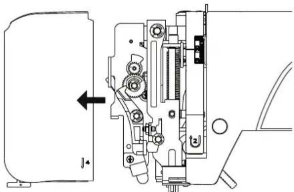 MEDION MD 16661 - Smeren van de machine achter de voorklep - 2