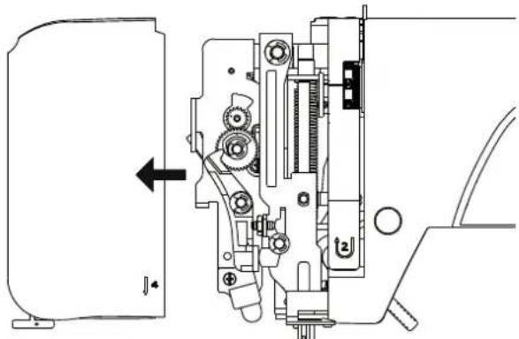 MEDION MD 16661 - Lubrification de la machine derrière le couvercle frontal - 2