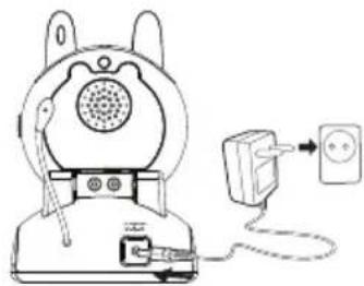 TOPCOM Babyviewer KS4240 - De zender op het AC-stroomnet aansluiten - 1