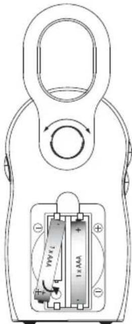 TOPCOM Babytalker 2000 V2 - Einlagen der Batterien in die Elterneinheit - 1