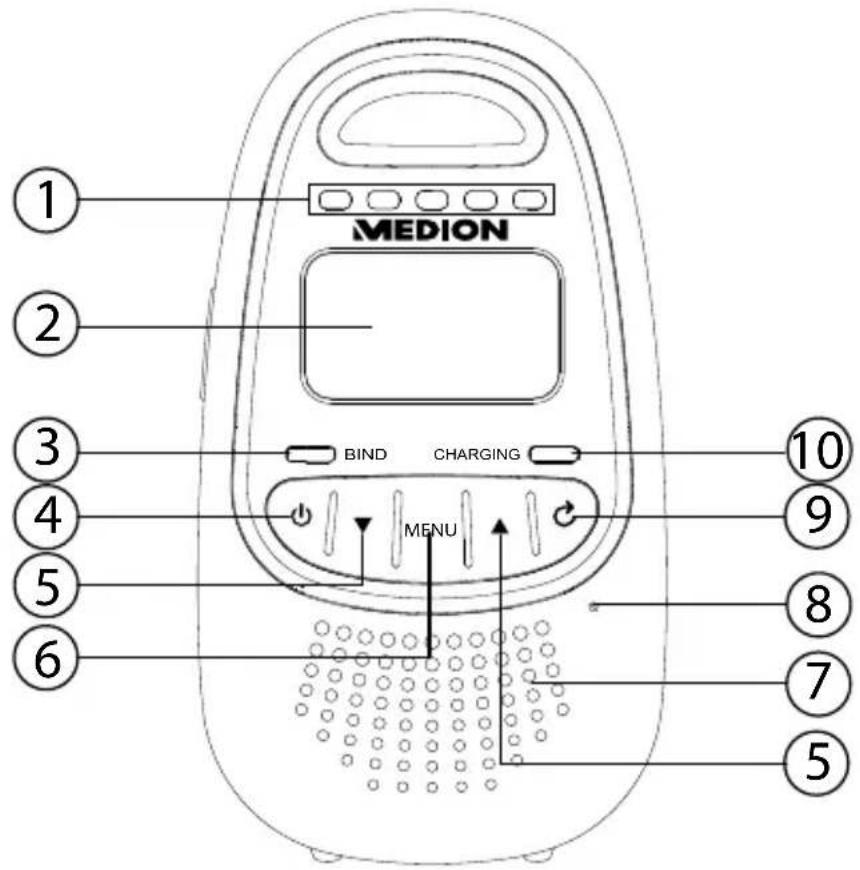 MEDION LIFE P67001 MD 84645 - Ouderunit - 1