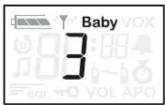 SILVERCREST PMR1200 - So aktivieren Sie den Babyfonsender: - 1