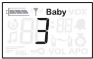 SILVERCREST PMR1200 - Hoe de babymonitor inschakelen: - 1