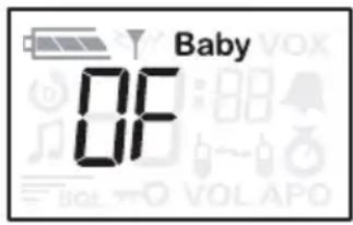 SILVERCREST PMR1200 - Hoe de babymonitor uitschakelen: - 1