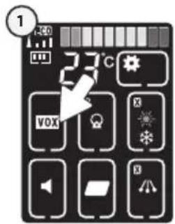 ANGELCARE AC701 - - VOICE ACTIVATION (VOX) OR CONTINUOUS SOUND MODE - 1