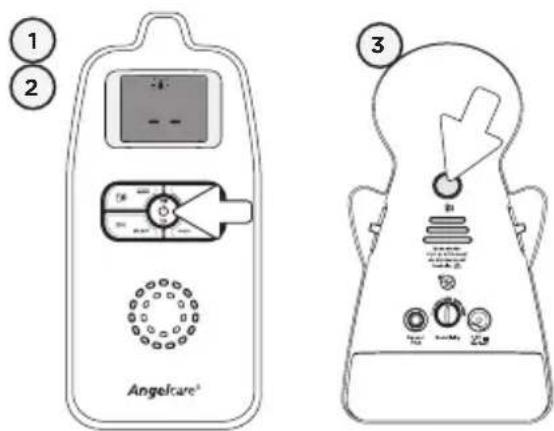 ANGELCARE AC403 - Procedure de rétablissement de la connexion : - 1