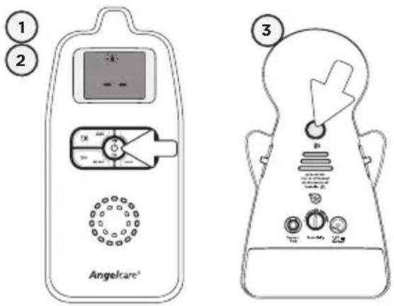 ANGELCARE AC403 - Re-connection procedure: - 1
