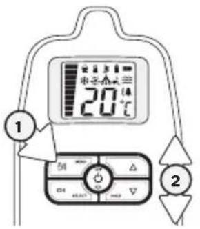 ANGELCARE AC403 - POUR ACTIVER L'ALARME DE TEMPERATURE : - 1
