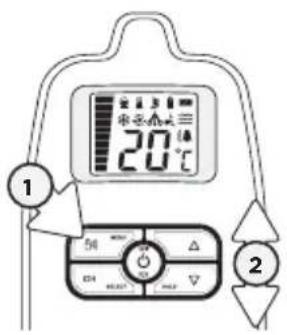 ANGELCARE AC403 - TO ACTIVATE THE TEMPERATURE ALARM: - 1