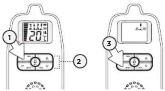 ANGELCARE AC403 - TO SET DETECTION MODE: - 1