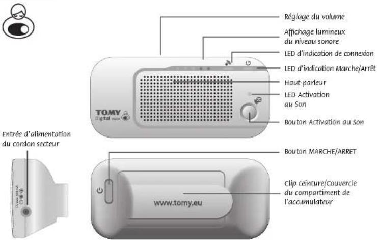TOMY Digital SR200 - • FAMILIARISEZ-VOUS AVEC VOTRE ECOUTE-BEBE - 1