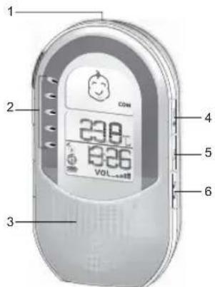 OREGON SCIENTIFIC BBM212 - APPAREIL PARENTS - VUE AVANT - 1