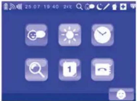 CHICCO Top Digital Video Baby Monitor - Acesso ao menu principal - 2