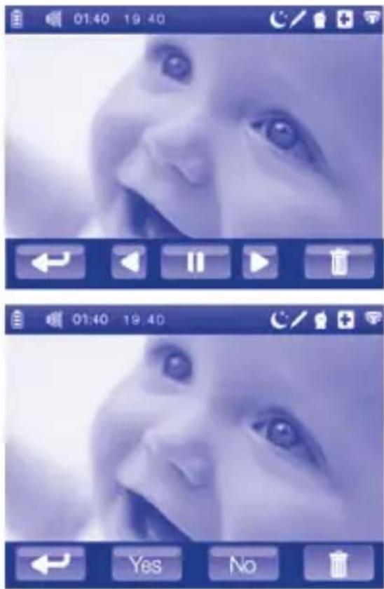 CHICCO Top Digital Video Baby Monitor - Deleting photos - 2
