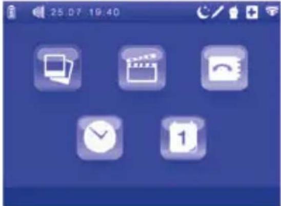 CHICCO Top Digital Video Baby Monitor - Accès au menu principal - 1