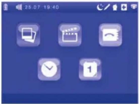 CHICCO Top Digital Video Baby Monitor - 4,1 Åtkomst till huvudmenyn - 1