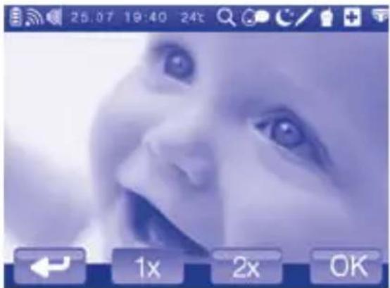 CHICCO Top Digital Video Baby Monitor - Regulação da luminosidade do ecrã da unidade dos pais - 3