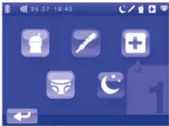 CHICCO Top Digital Video Baby Monitor - Menu scelta promemoria - 3