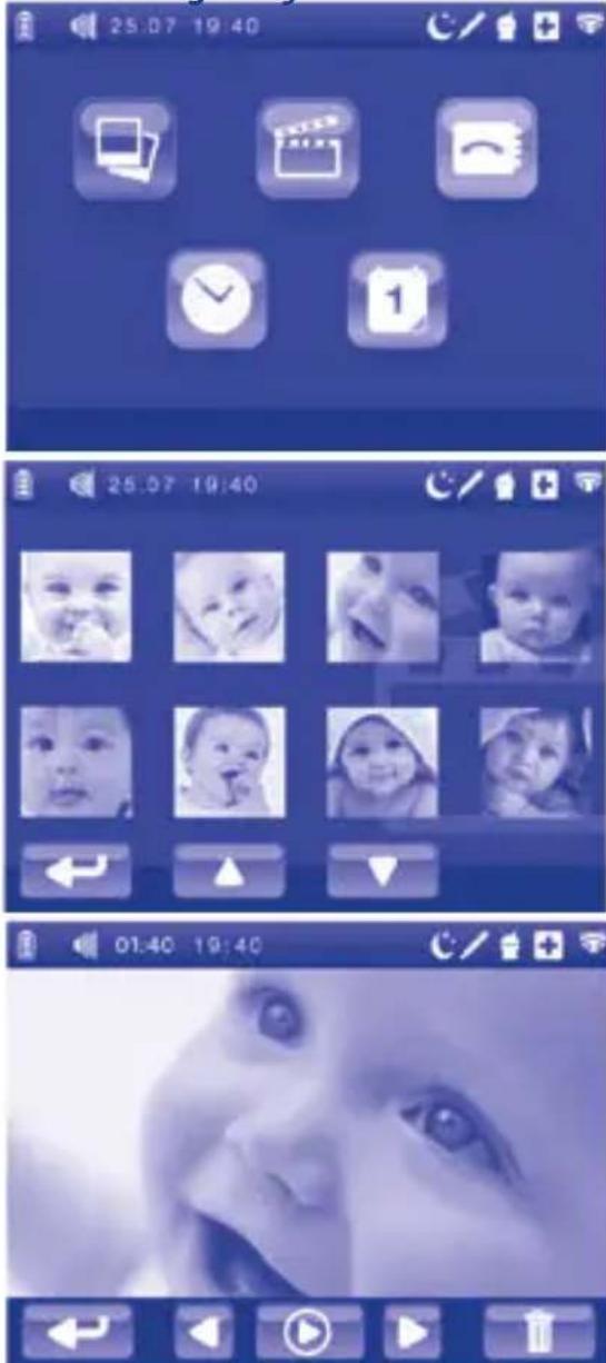 CHICCO Top Digital Video Baby Monitor - Deleting photos - 1