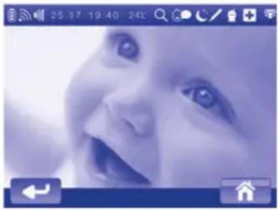 CHICCO Top Digital Video Baby Monitor - Acesso ao menu principal - 1