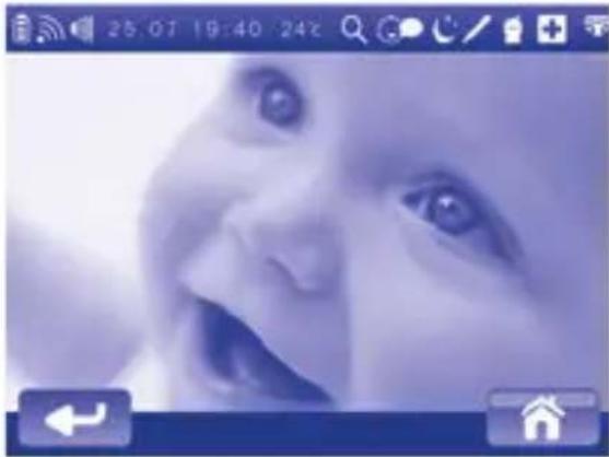 CHICCO Top Digital Video Baby Monitor - Zugang zum Hauptmenü - 1