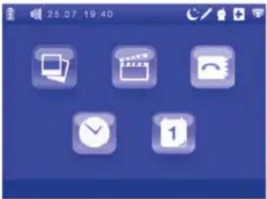 CHICCO Top Digital Video Baby Monitor - Accesso al menu principale - 1