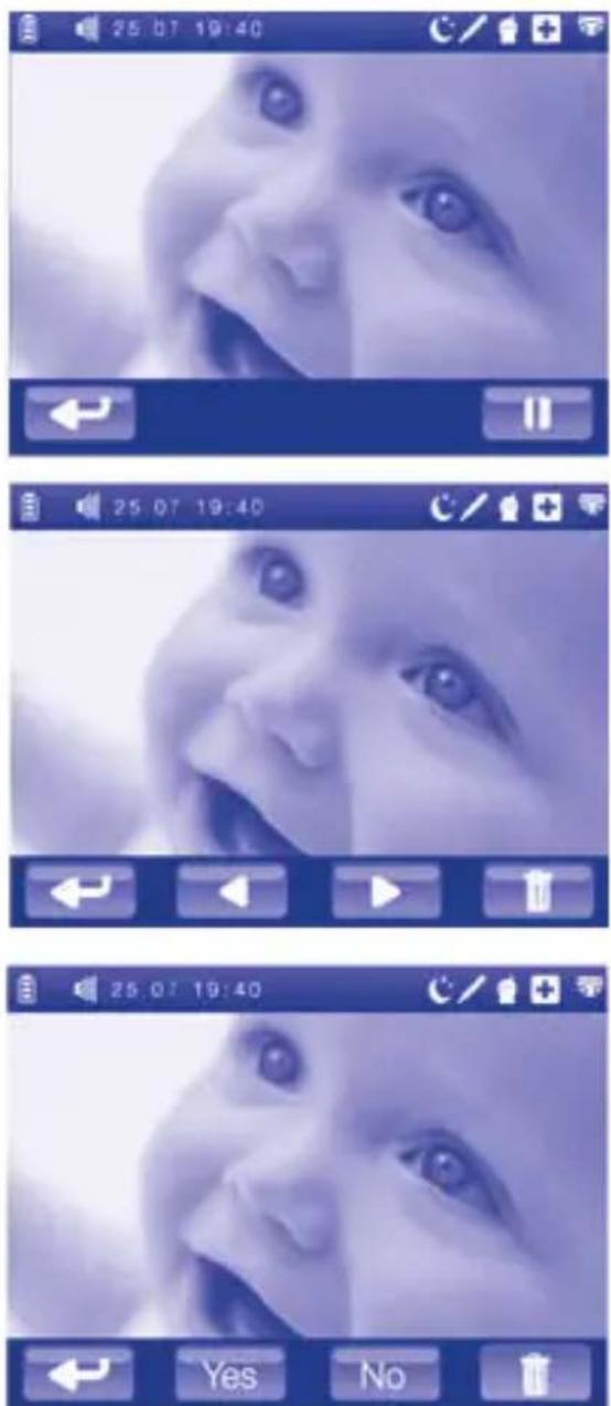 CHICCO Top Digital Video Baby Monitor - Accessing the main menu - 3