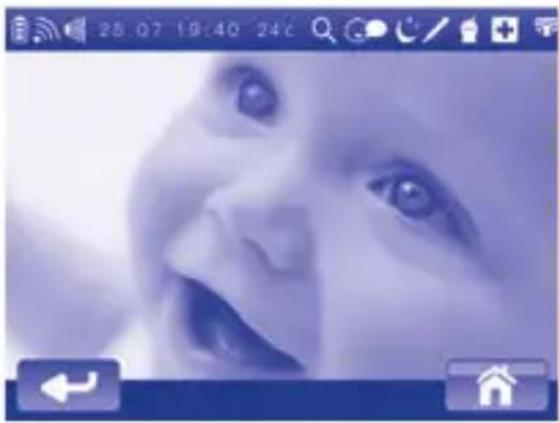 CHICCO Top Digital Video Baby Monitor - Accesso al menu principale - 1