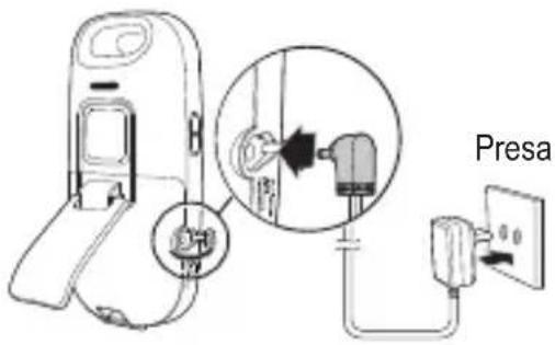 AUDIOLINE Watch & Care V90 - Collegamento dell'alimentatore - 1