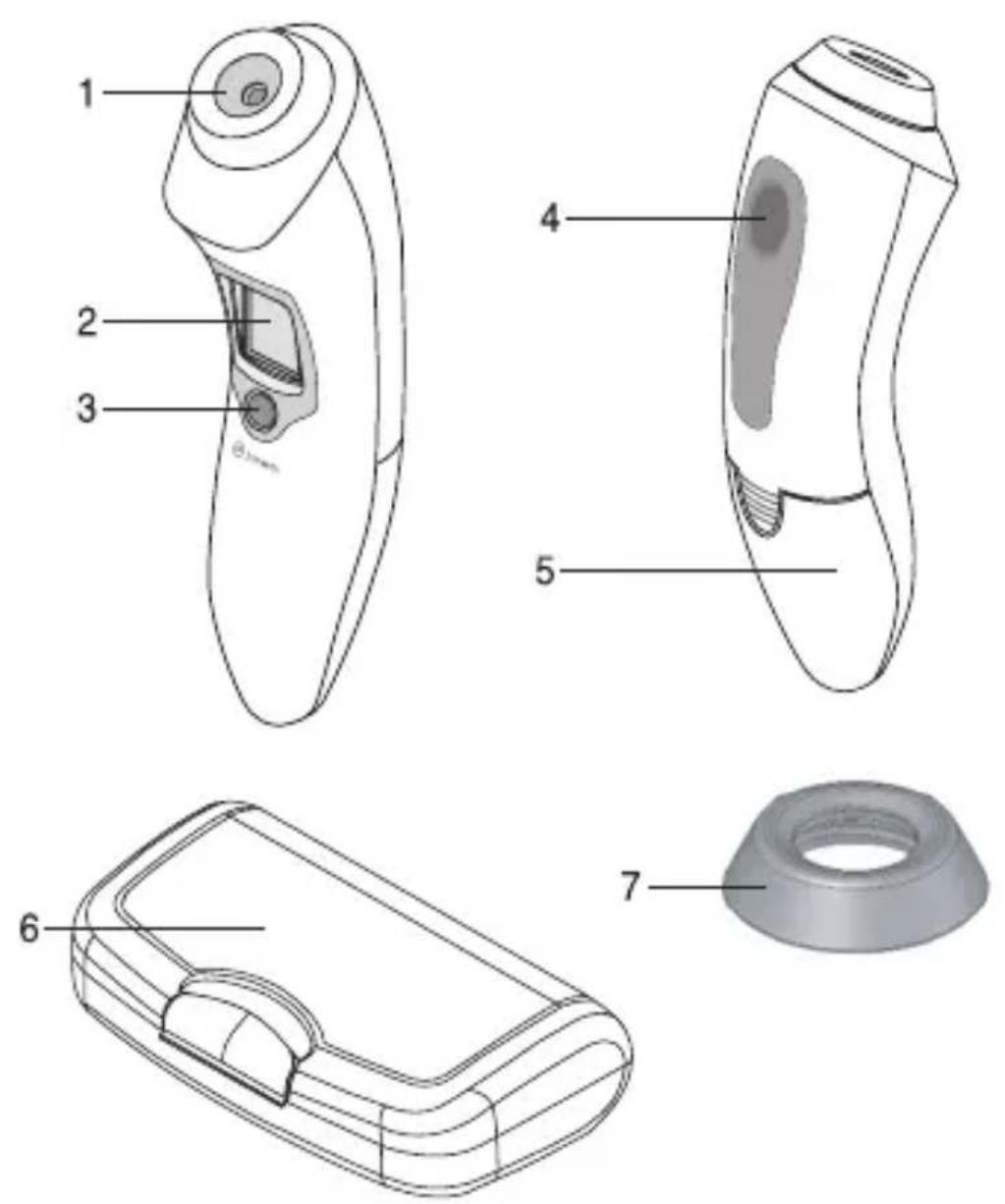 AUDIOLINE Watch & Care NFS100 - Éléments de commande - 1
