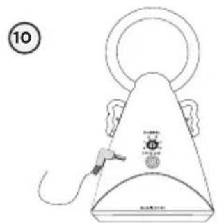 ANGELCARE AC300 - - INSTALL THE SENSOR PAD ON THE MATTRESS SUPPORT - 9
