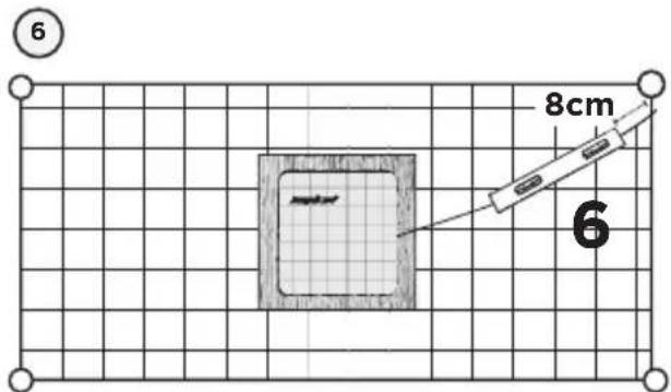 ANGELCARE AC300 - - INSTALL THE SENSOR PAD ON THE MATTRESS SUPPORT - 6