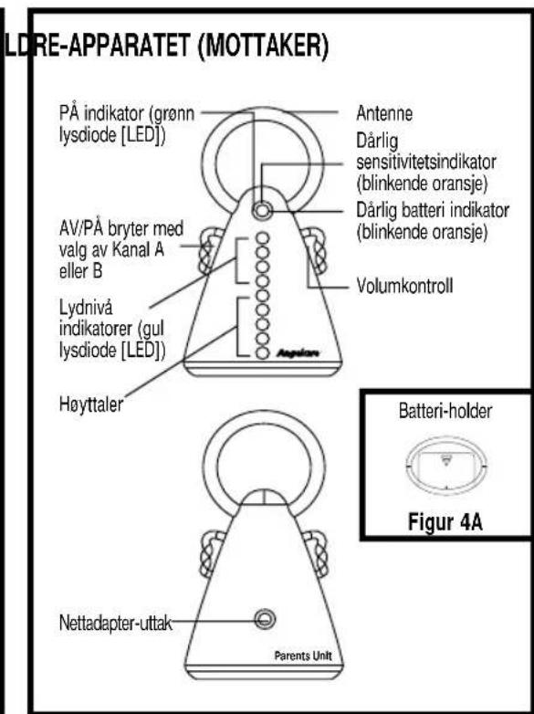 ANGELCARE AC201R - Vervangen van de oplaadbare batterijen (alleen bij model AC201-R) - 4