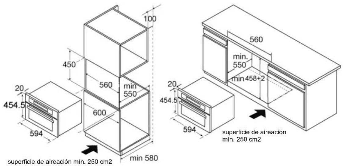 INDESIT MWI 424 - Dimensiones de instalación - 1