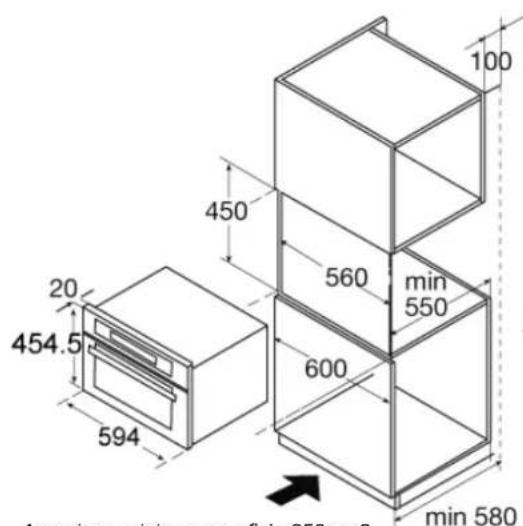 INDESIT MWI 424 - Dimensioni installazione - 1