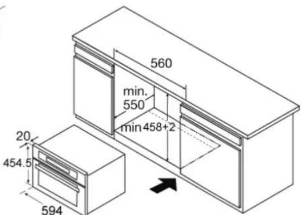 INDESIT MWI 424 - Dimensioni installazione - 2