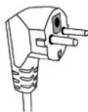 INDESIT MWI 424 - Twee-pins stekker - 1
