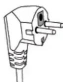 INDESIT MWI 424 - Two-round-pin plug - 1