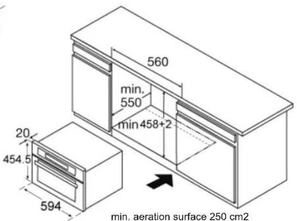 INDESIT MWI 424 - Installation dimensions - 2