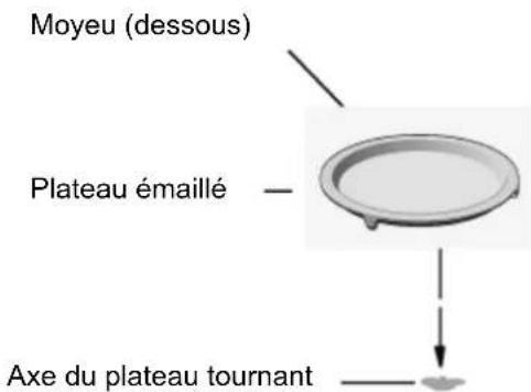 INDESIT MWI 424 - Installation du plateau tournant - 1