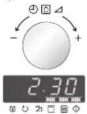 ELECTROLUX EMS26408X - Voer door knop TIJDSCHAKELKLOK /GEWICHT/VERMOGENSSTAND - 1