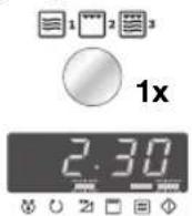 ELECTROLUX EMS26408X - Voer door knop TIJDSCHAKELKLOK /GEWICHT/VERMOGENSSTAND - 2